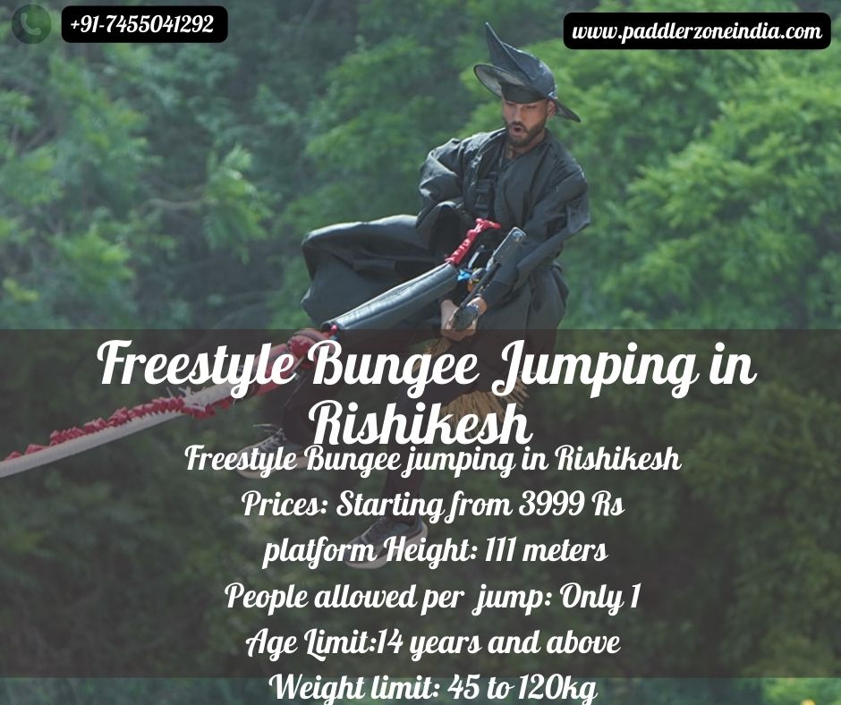 freestyle bungee jumping  in rishikesh