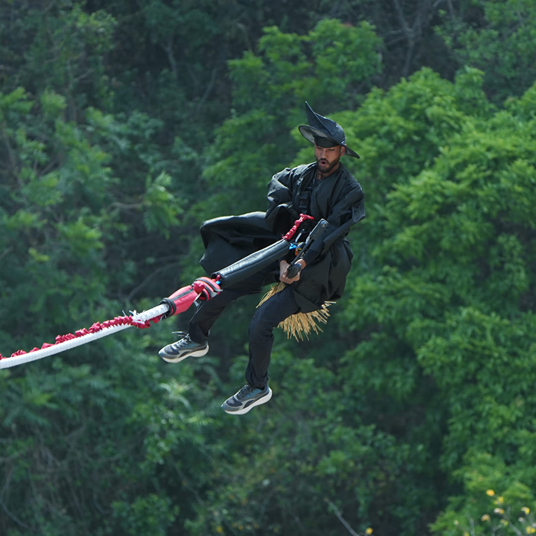 Rishikesh freestyle bungee jumping Harry Potter