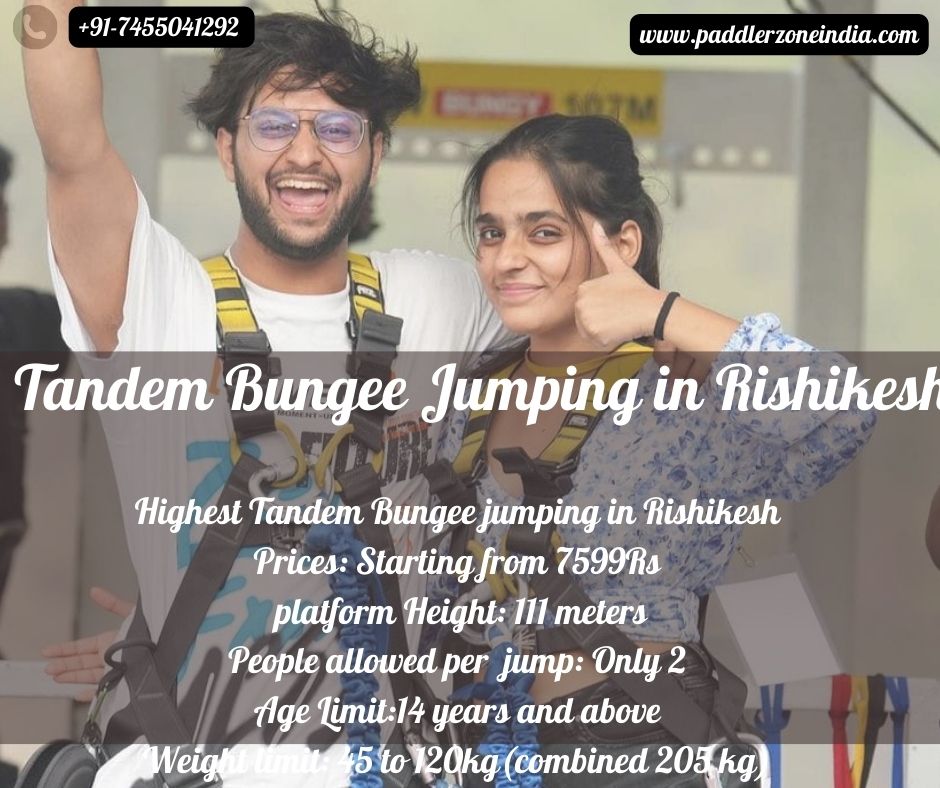 Tandem bungee jumping offers in rishikesh